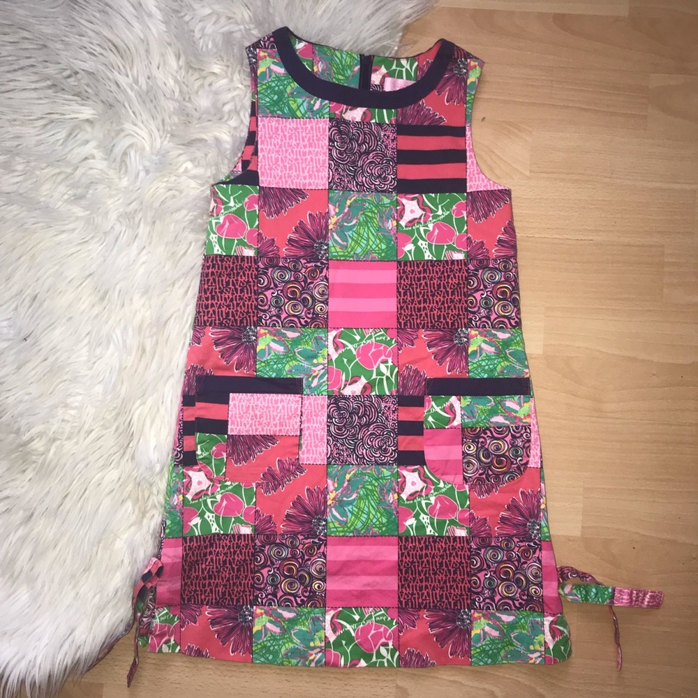 Lilly Pulitzer Apple a Day Patch Shift Dress